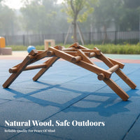 Mortise and Tenon Interlocking Blocks Strong Load-Bearing Carbonized Wood Play Structure Resilient Large Wooden Building Blocks for Playground