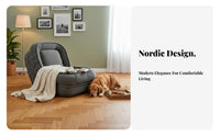 Converts to Bed Convertible Sleeper Chair Washable Cover Floor Sofa Oversized Design Home Furniture Cushiony Cushioning for Apartment Dwellers, Adults, Students, Living Room, Balcony, Bedroom