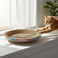 Multi-Functional Bowl Cat Scratcher Ergonomic Design Bowl Shaped Cat Scratcher Recyclable Material