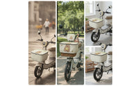 Bike Basket Rain Cover Waterproof Basket Cover with Zipper Rainproof for Cyclists, Commuters, Rainy Days, Daily Commute