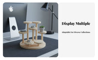 Surprise Box Storage Rack Hardwood Wood Wooden Figure Display Stand Collectible Figure Display Shelf Space Saving for Collectors