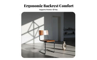 halfwayvintage Modern design S-Shaped Chair Ergonomic contour Indoor Seating Minimalist Aesthetic Space-Saving for Design aficionados, Apartment Dwellers, Dining Room, Office, Kitchen, Bedroom