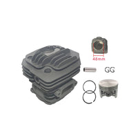 48mm Cylinder Kit with Piston Stable Operating Temperature Cylinder Head with Piston Finned Part Heat Dissipation for Mechanics