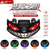 Solar Demon Eye LED Decorative Light for Car Rear Window