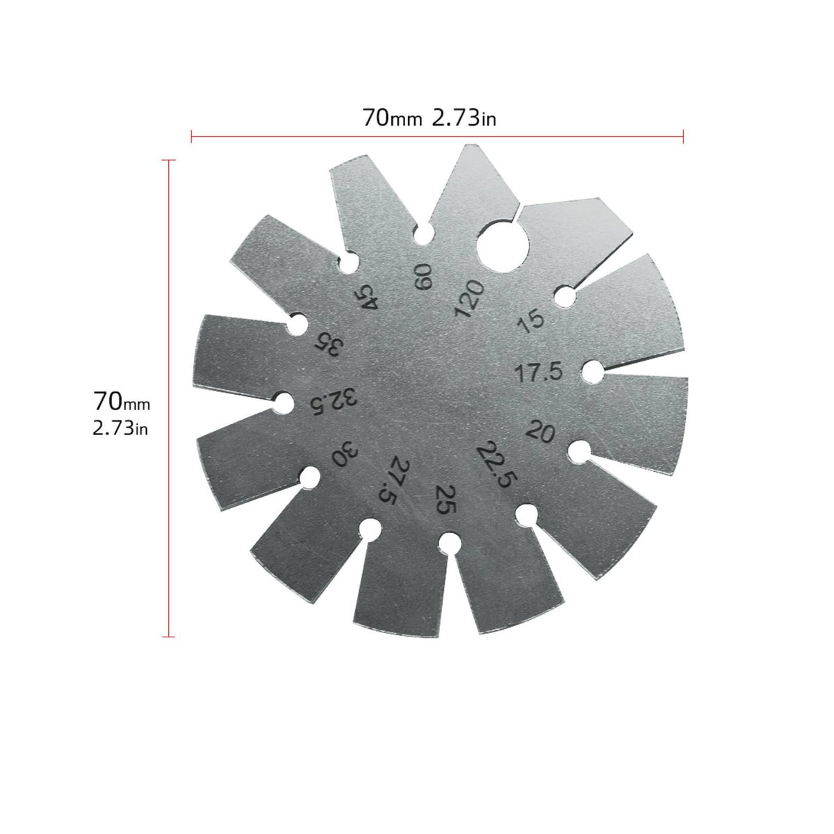 Multiple Angles Carving Tool Angle Checker Easy-to-Read Blade Angle Gauge Portable Design Bevel Gauge Stainless Steel for Woodworkers