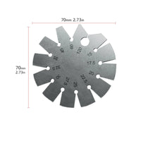 Multiple Angles Carving Tool Angle Checker Easy-to-Read Blade Angle Gauge Portable Design Bevel Gauge Stainless Steel for Woodworkers