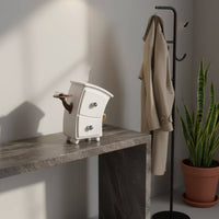 Desktop Organizer Small Item Cabinet with Drawers Space Saving Storage Cabinet for Vanity, Bedside Table