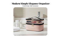 Double Layer Makeup Bag Large Capacity Travel Toiletry Organizer Portable
