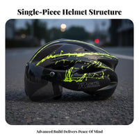 Cycling Helmet with Attracting Visor Single-Piece Molding Attracting Suction Helmet Safety Headwear Collision Resistant