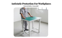 Reinforced Steel Frame Anti-Static Workbench Multipurpose Heavy Duty Assembly Table Easy to Assemble Packing Station Table for Laboratory Personnel, Factory Workers, Warehouse Personnel, Workshop