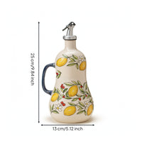 Ceramic Oil Dispenser Bottle Ergonomic Oil Dispenser with Handle Container Long-Lasting Modern for Home Cooks, Kitchen