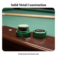 Billiard Chalk Holder Aluminum Alloy Round Chalk Box Lightweight for Snooker Billiards Enthusiasts, Professionals, Game Room, Tournaments, Bar