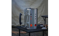 High Temperature Resistant Charcoal Chimney Starter Fast Lighting Stainless Steel Charcoal Starter Portable for Camping
