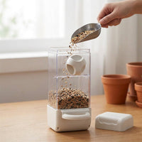 Automatic Bird Feeder with Attachment, Hanging Bird Feeder Dispenser, No-Mess Pet Bird Supplies and Cage Accessories, 1pc Bowl