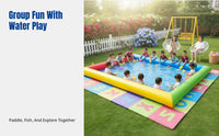 Thickened Inflatable Pool, Outdoor Large Swimming Pool for Kids, Fishing & Play Pond
