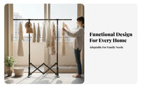 InstallationTool-no-assembly Foldable Clothes Airer Floor-Standing foldable X-Frame Rack space-efficient Storage Garment Stand Space-Saving for Apartment Dwellers, Homeowners, Families, Balcony, Indoors, Small Spaces, out of the packagingdoors