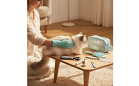 Pet Grooming Kit with Storage Bag Self-Cleaning Dog Grooming Set Organized Organizer for Travel
