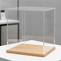 Acrylic Display Case with Door for Collectibles, Dustproof Showcase for Models and Figurines