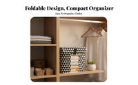 Lidded Clothes Storage Box Minimalist Lidded Textile Organizer Dustproof Lid Textile Storage Box for Closet, Bedroom