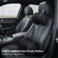Car Neck Pillow Flannel Contoured Skin-Friendly Material Travel Gear Soft Bear Car Headrest Pillow for Vehicle Seat