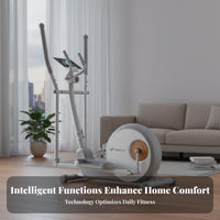 Rear-Drive Elliptical Machine Silent Digital Elliptical Machine Space Saving Cross for Beginners, Indoor