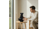 Sculptural Vase Modern Flower Holder Glossy for Entryway