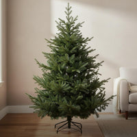Artificial Christmas Tree Realistic Look Fake Fir Tree Easy Assembly Seasonal Decor for Store Display, Office Decoration