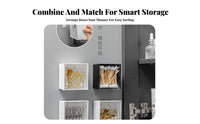 Tool-Free Installation stick-on Storage holder Space Saving Refrigerator Rack Multi-Functional Kitchen Organizer sturdy Construction for Home Organizers, Apartment Dwellers, Office Workers, Laundry Room, Entryway, Classroom