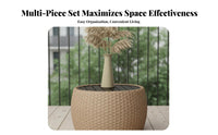3 Pieces Nordic and aesthetic 3-Piece Table and Chair Set Minimalist Design 2-Chair Balcony Seating Group Weather-Resistant Outdoor Furnishing space-saving for Apartment Dwellers, Homeowners, duos, Patio, Garden, rearyard, waterside