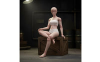Pale 1/6 Scale Female Body Flexible Female Body with Hand Shapes Collectible Long-Lasting for Customizers