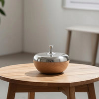 Storage Jar with Lid Bi Color Lidded Storage Jar Modern Container for Office