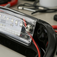LED Rear Assembly Clear Lens Motorcycle Rear Lamp Assembly Wired Leads Motorcycle