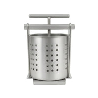 Manual Vegetable Press with Basket Compact Fruit Press with Stainless Steel Basket Rust-Resistant for Home Cooks