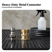 1/4 Inch Quick Coupler Set Leak-Tight Pressure Washer Quick Connect Adapter Heavy Duty Car Wash Foam Dispenser Connector for Professionals