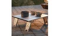 Foldable Aluminum Roll Top Table Sturdy and Stable Folding Camping Table Waterproof for Picnic, Fishing, Beach, Garden