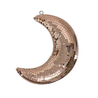 Mirrored Mirror Mosaic Moon Sparkle Disco Ball Moon Sparkling Hanging Decoration Shimmering for Party