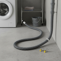 Washing Machine Drain Hose Y-Splitter Connector with Extension Tube