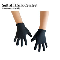 children's Dress Gloves Sun Protection Princess Costume Gloves Lightweight Formal Hand Garments for Kids, Little Girls, Stage Performance, Parties