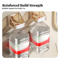 Waterproof Punch-without Drilling Bottle Bracket Strong Load-Bearing Wall Mount Shampoo Rack Rounded Corners for Kitchen