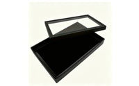 Multi-Slot Band Holder Box with Clear Lid Dust-Proof Band Holder Organizer Box Slim-Profile Jewelry Tray with Clear Lid High-Capacity for Dresser, Countertop