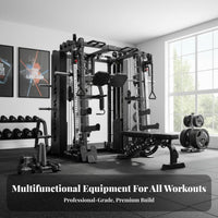 Complete Guided Machine Full Body Workout Complete Guided Machine Heavy-Duty Construction Multi-Functional for Bodybuilders