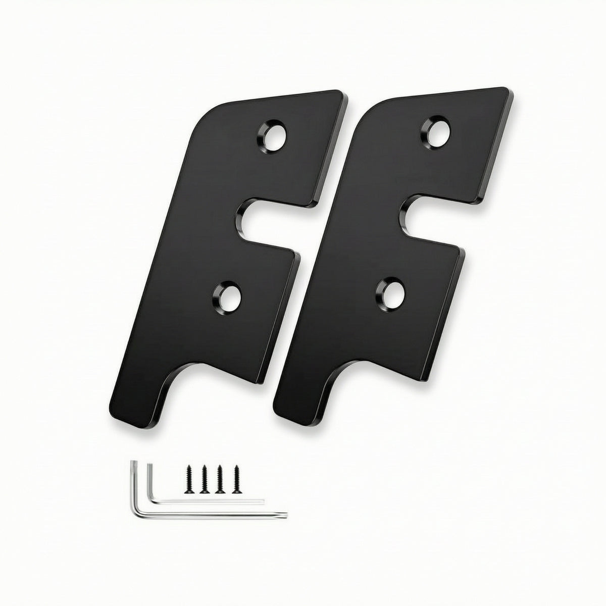 2 Pieces Sun Visor Repair Clips Aluminum Sun Visor Bracket Repair Kit Hardware Metal Black for Car Owners, Interior Maintenance
