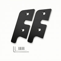 2 Pieces Sun Visor Repair Clips Aluminum Sun Visor Bracket Repair Kit Hardware Metal Black for Car Owners, Interior Maintenance