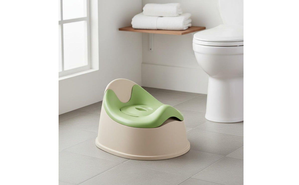 Easy to Clean Toddler Potty Toilet with Lid Splash Guard Portable Potty Training Seat for Toddlers, Babies, Home, Travel