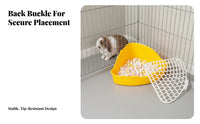 Hare Waste Pan Anti-Tipping Chinchilla Potty Pan Spill-Resistant High Back Litter Pan