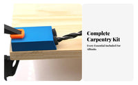 Aluminum Alloy 15-Degree Drill Guide Slanted Holes Drilling Positioner Interchangeable Sleeves Woodworking Tool Portable