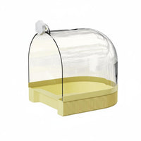 Easy to Clean External Bird Bath No Leak Bird Bathing Tub Allall-Purpose Pet Supply Multi-Use for Parrots, Small Birds