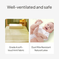 Latex Mattress Topper, Foldable Ergonomic Pad