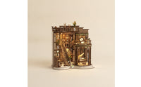 Bookshop Miniature Kit with Bookstore DIY Bookshop Miniature Kit with Illuminated for Bookshelf