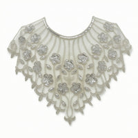 Collar Applique Floral False Collar Neckline Trim Mesh Accessory Elegant for Crafters, Dressmaking, Sewing Projects